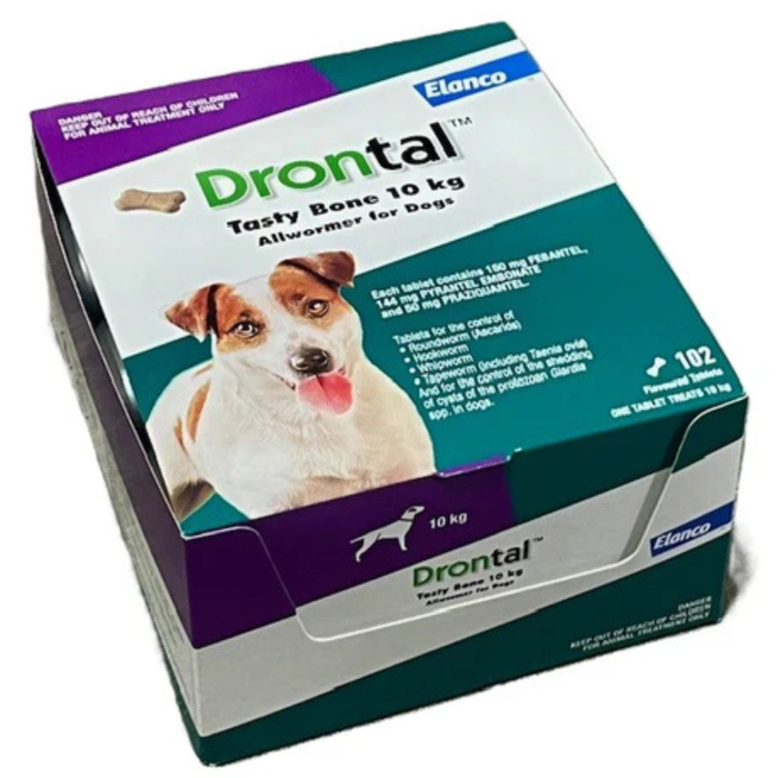 Drontal Tasty Bone All Wormer for Dogs upto 10kg - Single