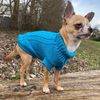 Small Dog Cozy Twist Sweater - Cyan