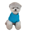 Small Dog Cozy Twist Sweater - Cyan