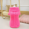 Small Dog Cozy Twist Sweater- Pink