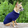 Small Dog Cozy Twist Sweater - Navy