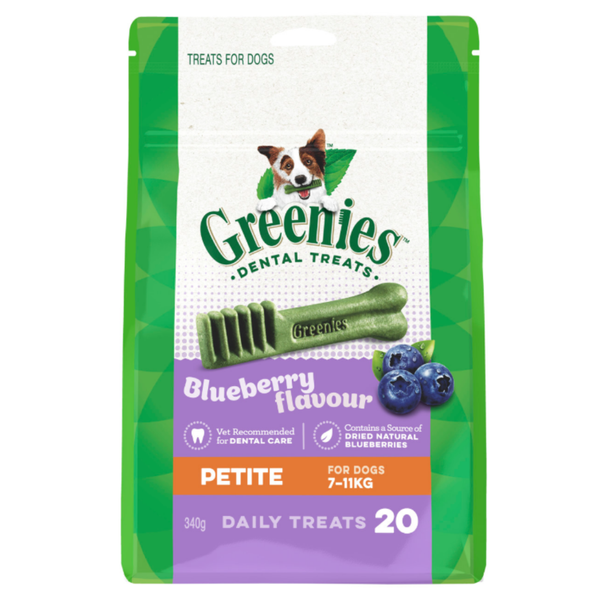 Greenies Canine Blueberry Dental Chews - Petite