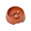 Paw Print Slow Feeding Bowl