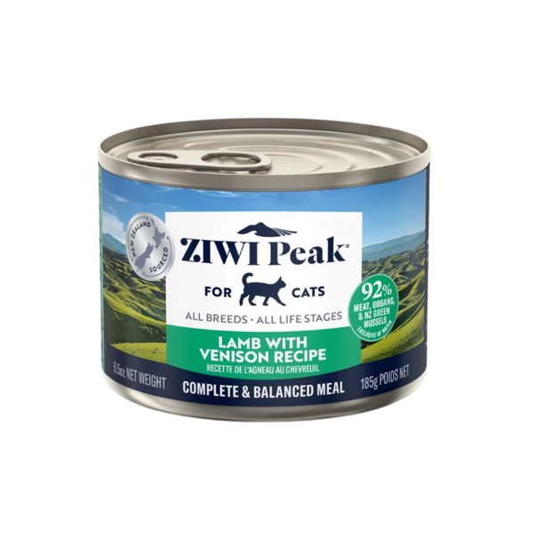 Ziwi Peak Canned Lamb & Venison Cat Food - 185g 