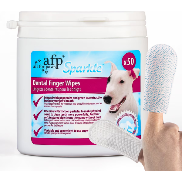 AFP Sparkle - Dental Finger Wipes 50pk 