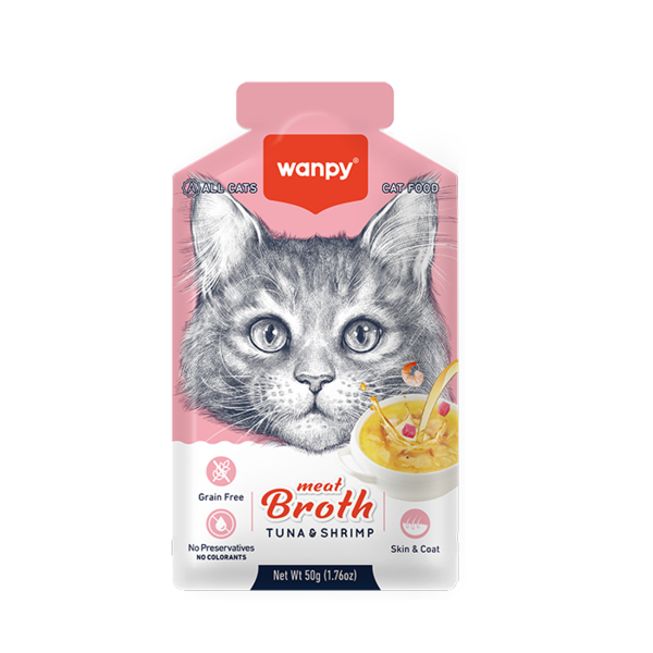 Wanpy Cat Meat Broth - Tuna and Shrimp