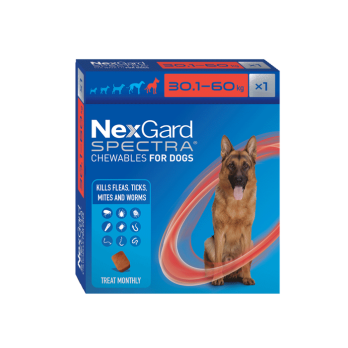 Nexgard Spectra Flea, Tick, & Worm Chewable for Dogs 30.1-60kg