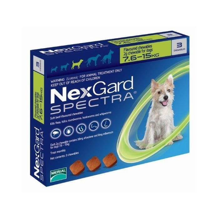 Nexgard Spectra Dog Medium 7.5-15kg