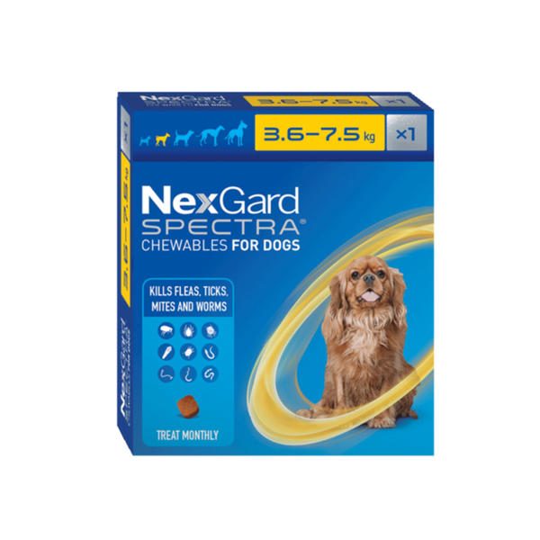 Nexgard Spectra Dog Small 3.6-7.5kg