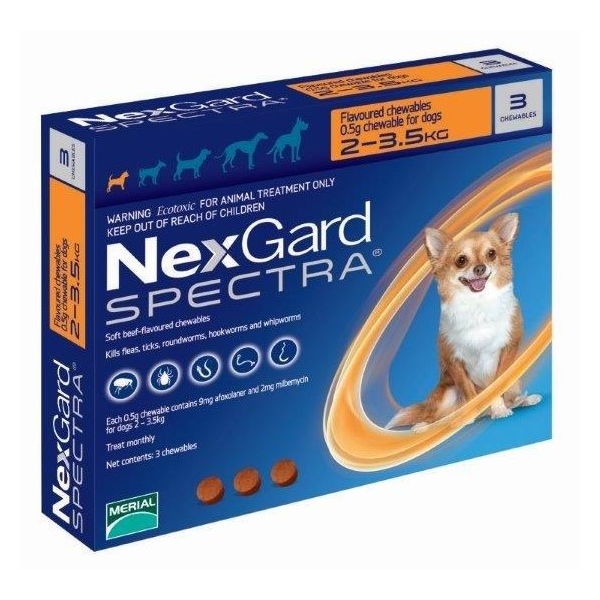 Nexgard Spectra Dog Very Small 2-3.5kg