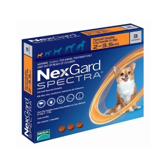 Nexgard Spectra Dog Very Small 2-3.5kg