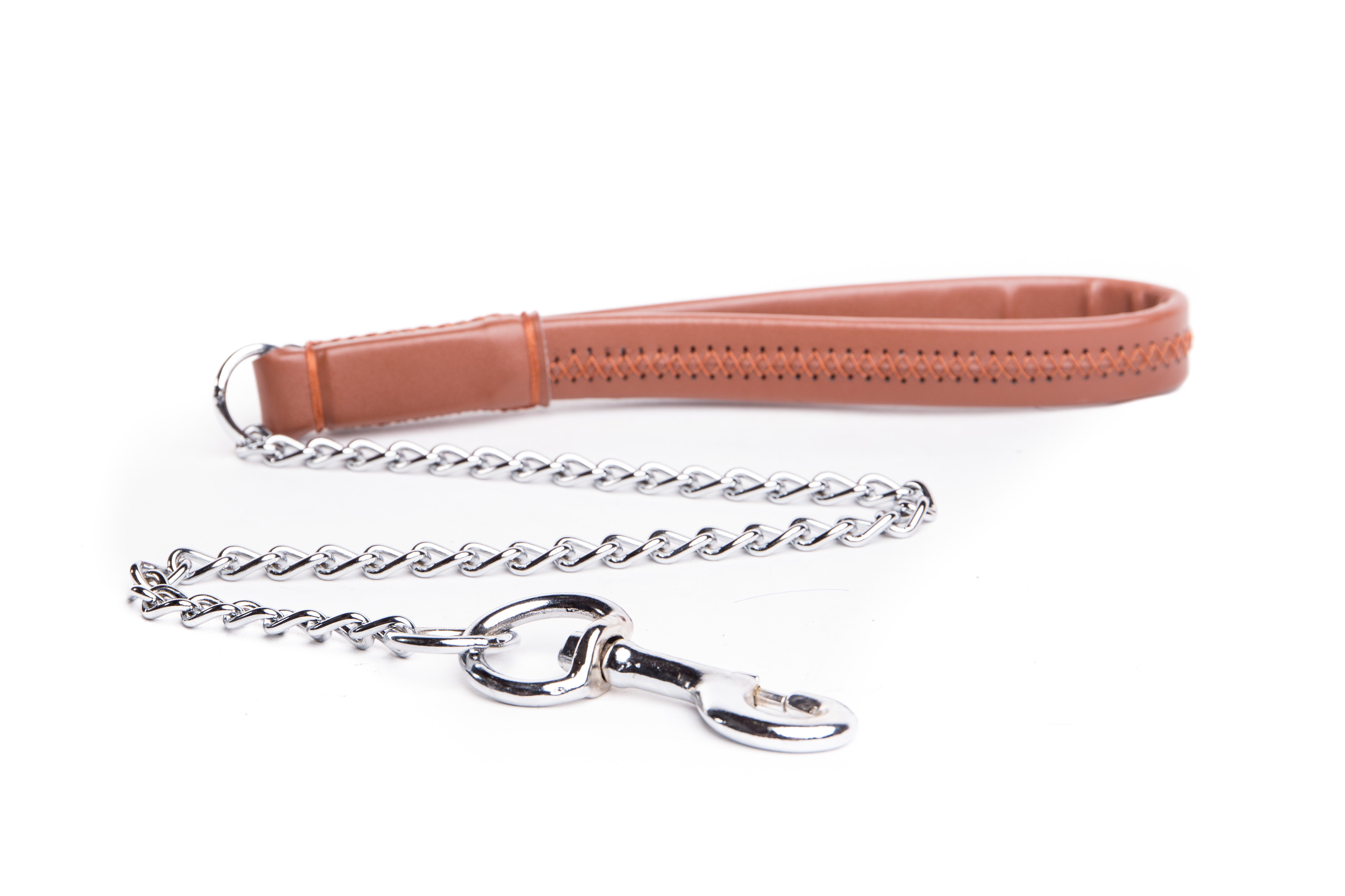 Anti Chew Lead with Leather Handle Dog Collars Leads