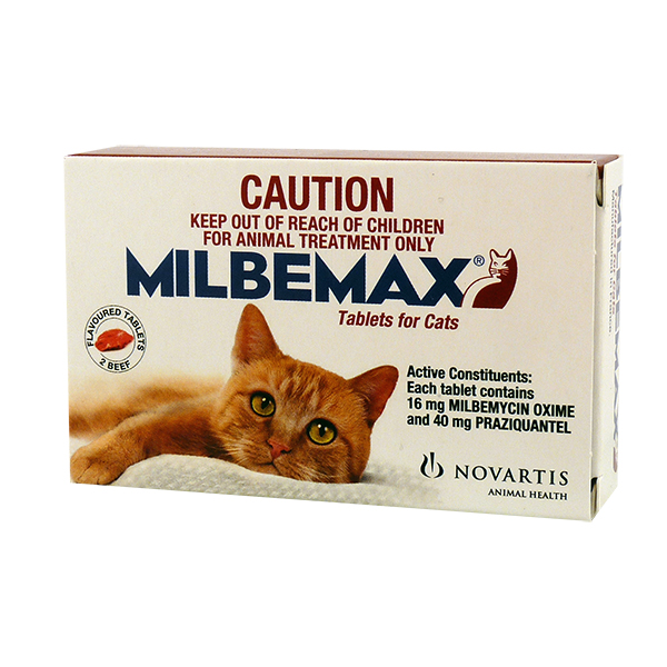 Milbemax Adult Cat Wormer 2pk
