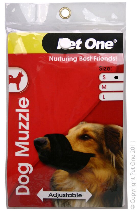 Pet One Muzzle Nylon Adjustable Dog Collars Leads Harnesses Muzzles Pet Shop Auckland Pet.kiwi Pet One