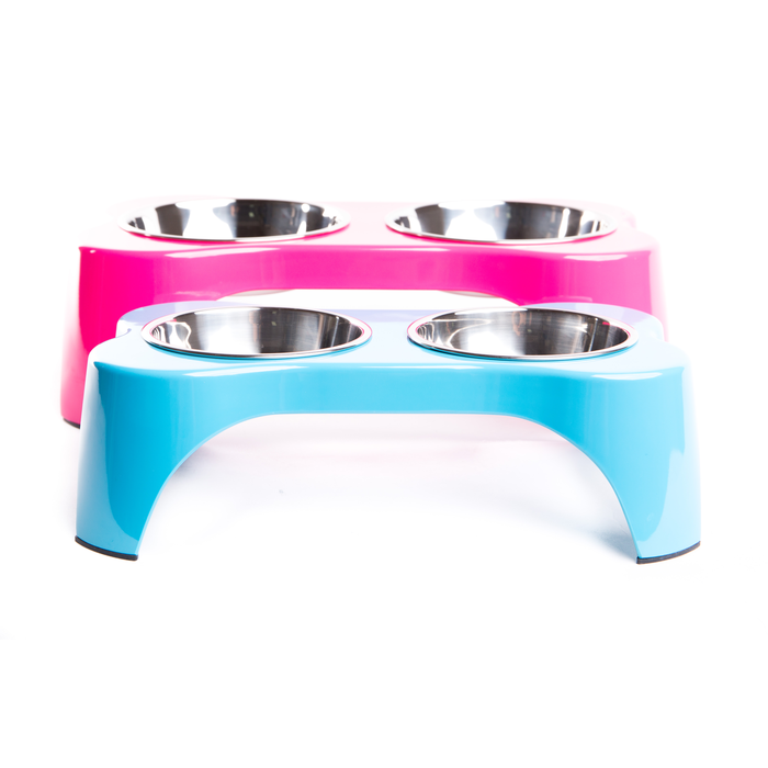 Elevated Bone Shaped Double Bowl