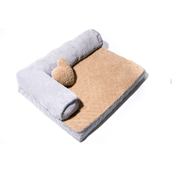 Double Pillow Memory Foam Dog Bed