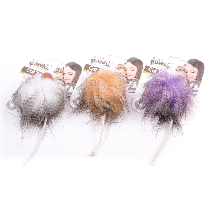 Pawise Woolly Monster Cat Toy