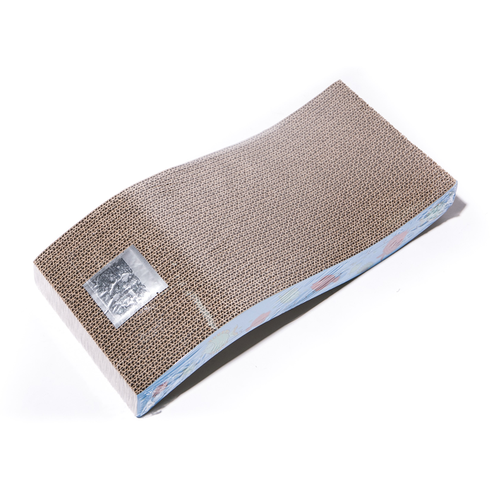 Fishie Wave Cardboard Cat Scratcher
