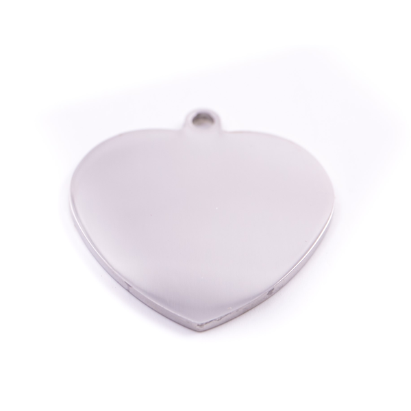 Pet.kiwi Stainless Steel ID Tag - Silver Heart