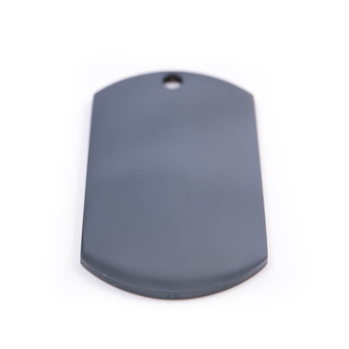 Pet.kiwi Stainless Steel ID Tag - Black Dog Tag