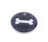 Pet.kiwi ID Tag - Black Glitter Bone