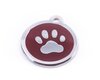 Pet.kiwi ID Tag - Maroon Paw Print