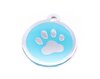 Pet.kiwi ID Tag - Cyan Paw Print