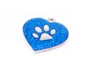 Pet.kiwi ID Tag - Blue Glitter Heart