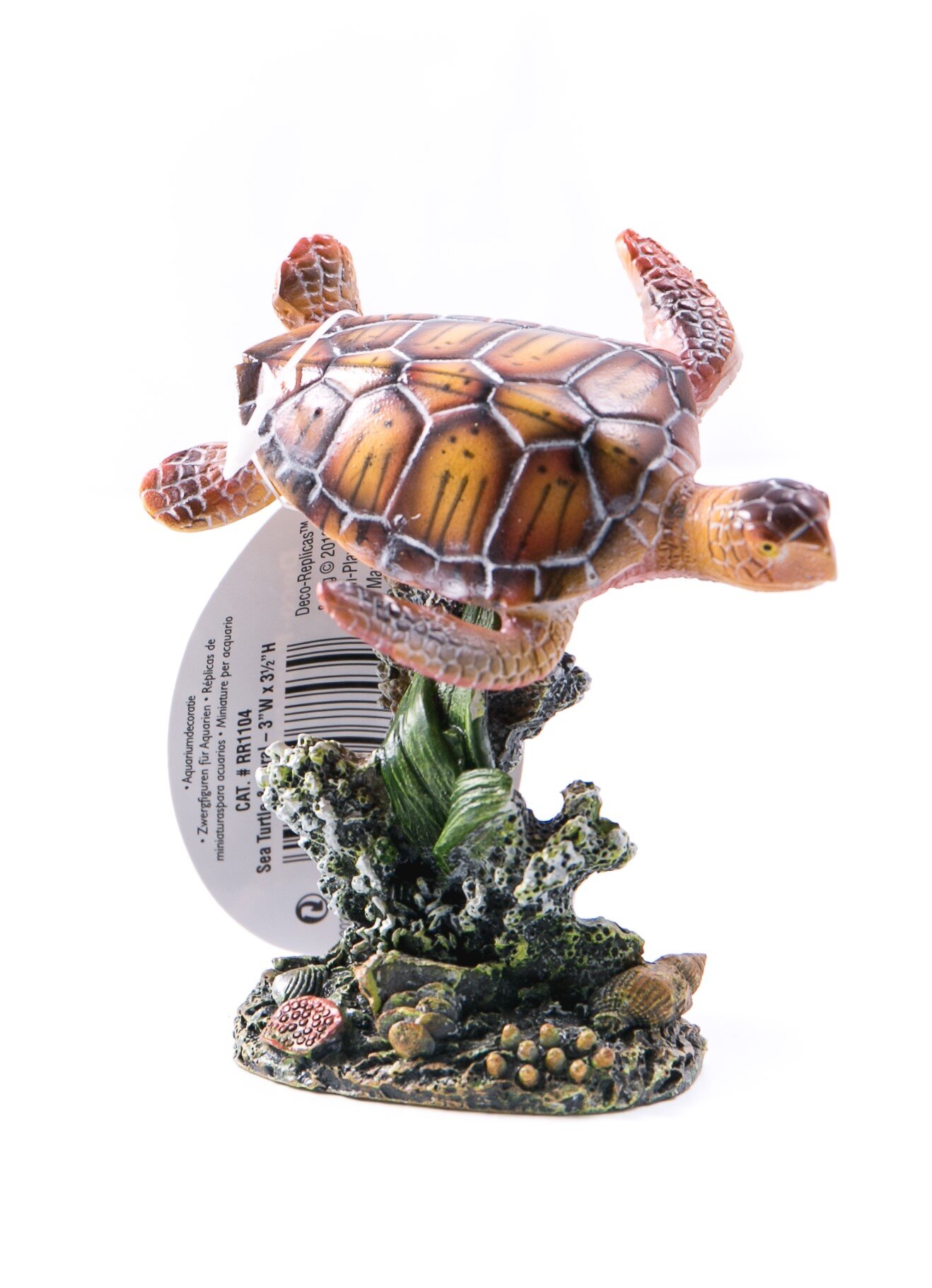 Sea Turtle And Coral Fish Decorations Ornaments Pet Shop