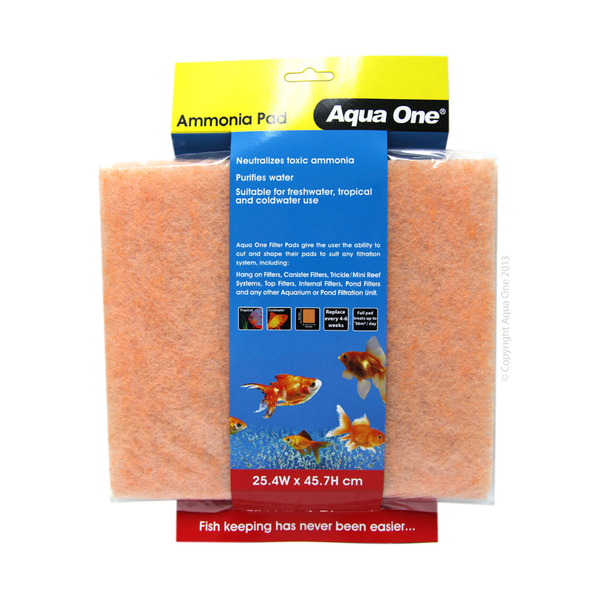 Aqua One Ammonia Pad - Self Cut Filter Pad