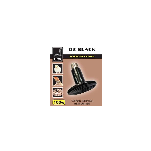 OZ Black Ceramic Infrared Heat Emitter 100w
