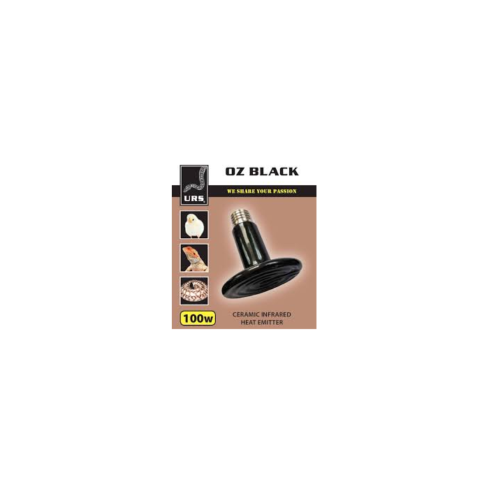 OZ Black Ceramic Infrared Heat Emitter 100w
