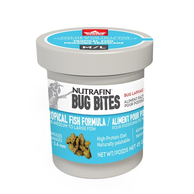 Bug Bites Tropical Fish Formula Medium/Large Fish 45g FishFood