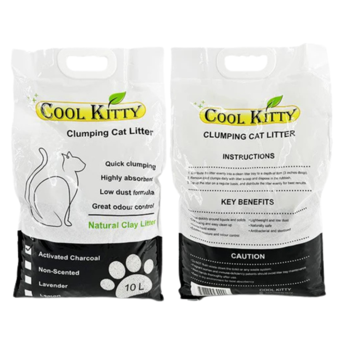 Clumping Cat Litter - Activated Charcoal 10L