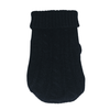 Small Dog Cozy Twist Sweater - Black
