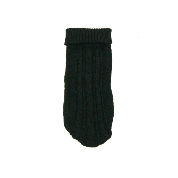 Small Dog Cozy Twist Sweater - Black