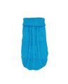 Small Dog Cozy Twist Sweater - Cyan