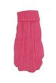 Small Dog Cozy Twist Sweater- Pink