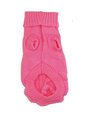 Small Dog Cozy Twist Sweater- Pink