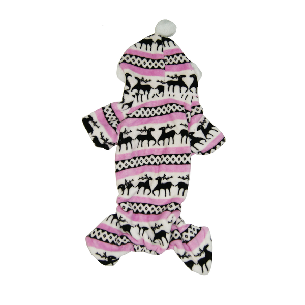 Small Dog Christmas Pyjamas - Pink