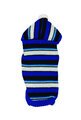 Small Dog Knitted Hoodie - Blue Stripes 