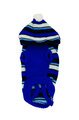 Small Dog Knitted Hoodie - Blue Stripes 