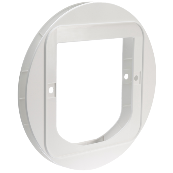 Mounting Adaptor for Cat Flap - White