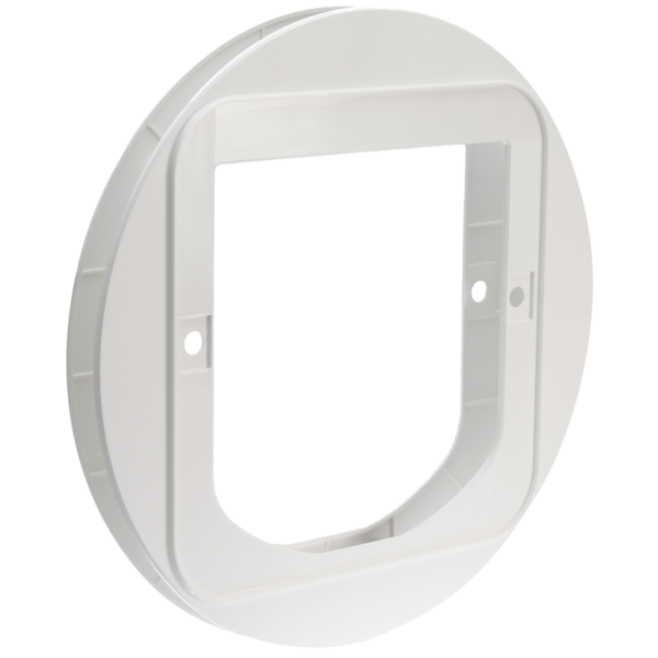 Mounting Adaptor for Cat Flap - White