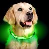 USB Rechargeable LED Dog Collar - Lime