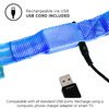 USB Rechargeable LED Dog Lead - Blue